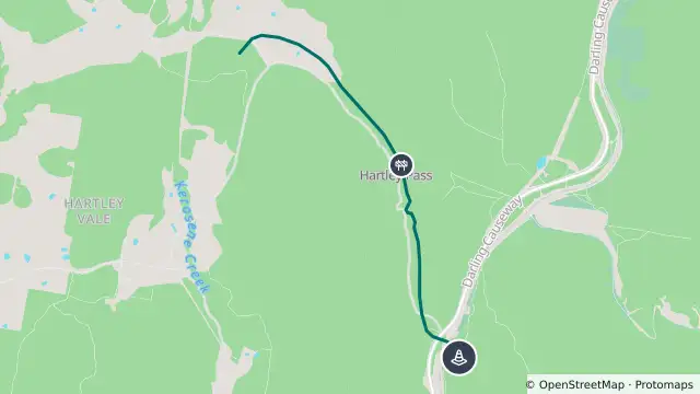 Map of Changed Traffic Conditions — Hartley Vale Road, Hartley Vale and nearby items