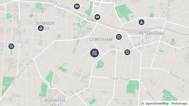 Map of Planned Power Outage — Lewisham and nearby items