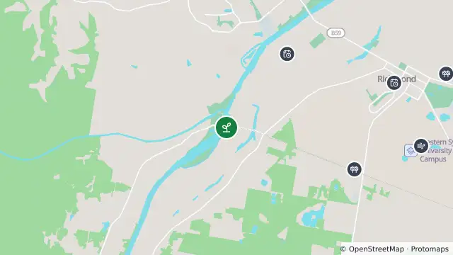 Map of Algal Status Green — Nepean River @ Yarramundi and nearby items