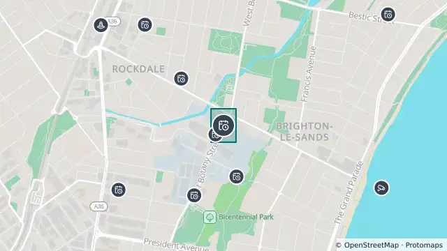 Map of Planned Power Outage — Rockdale and nearby items