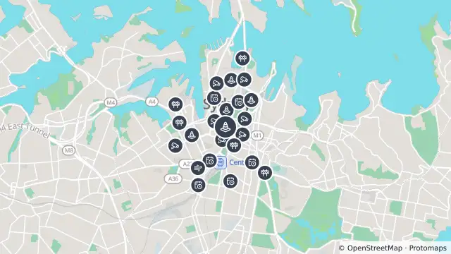 Map of Changed Traffic Conditions — Pitt Street, Sydney and nearby items
