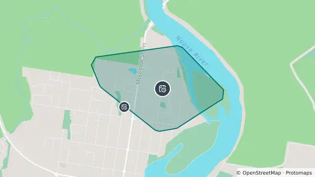 Map of Planned Power Outage — Noosa North Shore, Tewantin and nearby items