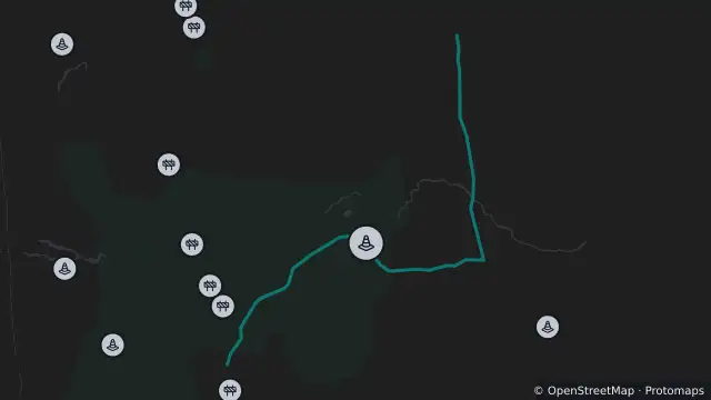 Map of Wirrealpa Rd - Wirrealpa To Oraparinna — Open With Warnings and nearby items