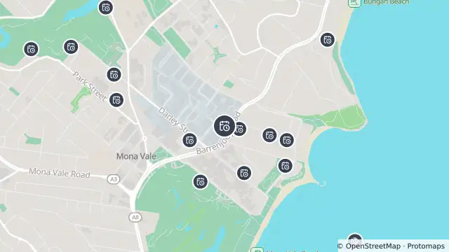 Map of Planned Power Outage — Mona Vale and nearby items