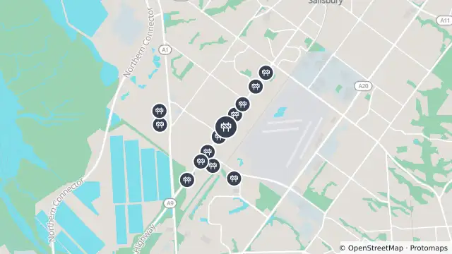 Map of Mowing — Salisbury Highway, Parafield Gardens and nearby items