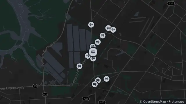 Map of Mowing — Port Wakefield Road, Mawson Lakes and nearby items
