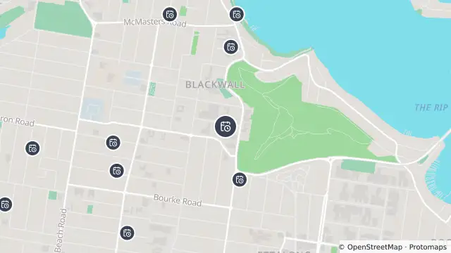Map of Planned Power Outage — Blackwall and nearby items