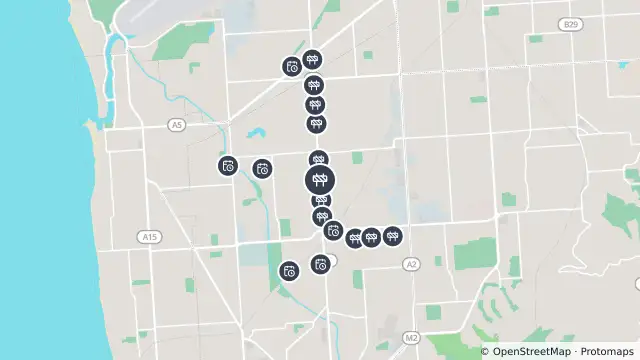 Map of Traffic Management — Marion Road, Park Holme and nearby items