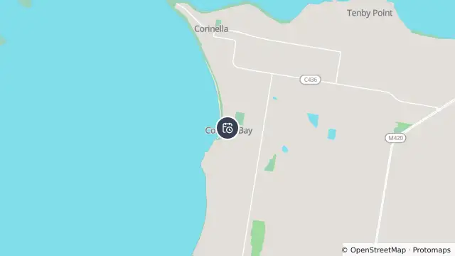 Map of Planned Power Outage — Coronet Bay and nearby items