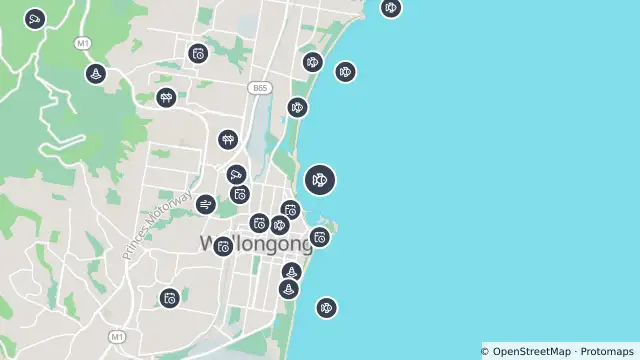 Map of Smart Drumline Location — North Wollongong and nearby items