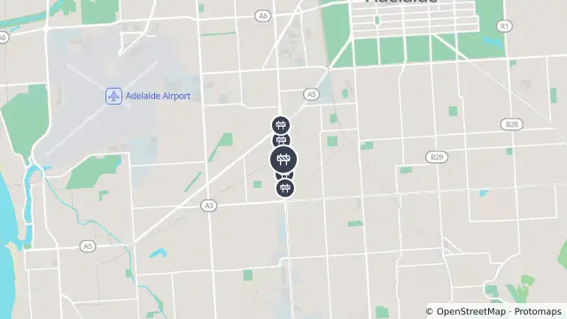 Map of Median Works — South Road, Black Forest and nearby items