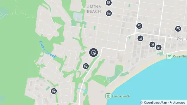 Map of Planned Power Outage — Umina Beach and nearby items