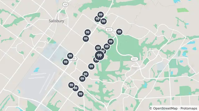 Map of Mowing — Bridge Road, Salisbury East and nearby items