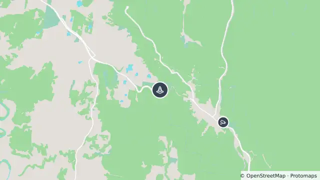 Map of Hazard — Great Western Highway — Mount Victoria and nearby items