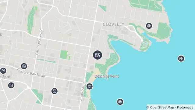 Map of Planned Power Outage — Coogee and nearby items