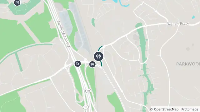 Map of Roadworks — Napper Road — Arundel / Parkwood and nearby items