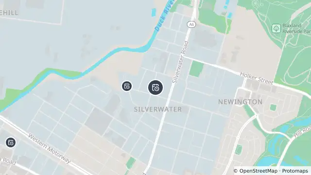 Map of Planned Power Outage — Silverwater and nearby items