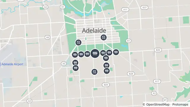 Map of Miscellaneous Works — Greenhill Road, Adelaide and nearby items