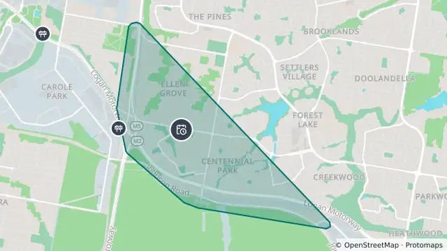 Map of Planned Power Outage — Ellen Grove, Forest Lake and nearby items