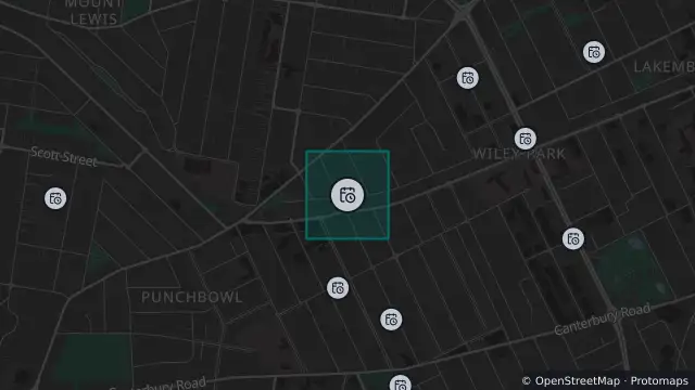 Map of Planned Power Outage — Punchbowl and nearby items