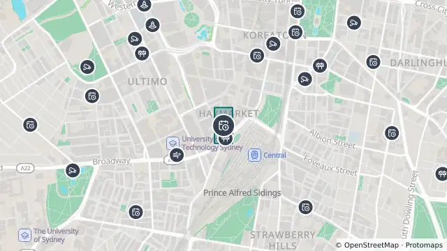 Map of Planned Power Outage — Haymarket, Sydney and nearby items