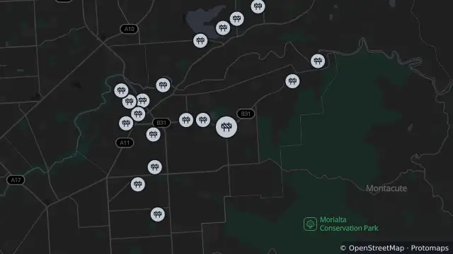 Map of Maintenance — Gorge Road, Athelstone and nearby items