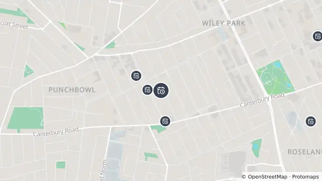 Map of Planned Power Outage — Punchbowl and nearby items