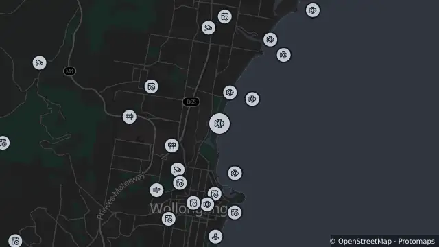 Map of Drone Surveillance Location — Puckeys Beach and nearby items