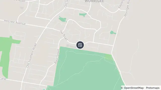 Map of Planned Power Outage — Worrigee and nearby items