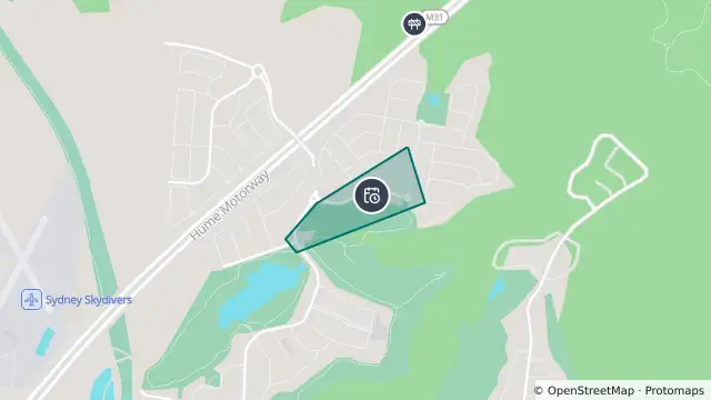 Map of Planned Power Outage — Mount Druitt, Wilton and nearby items