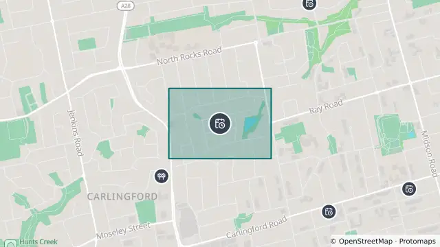 Map of Planned Power Outage — Carlingford and nearby items