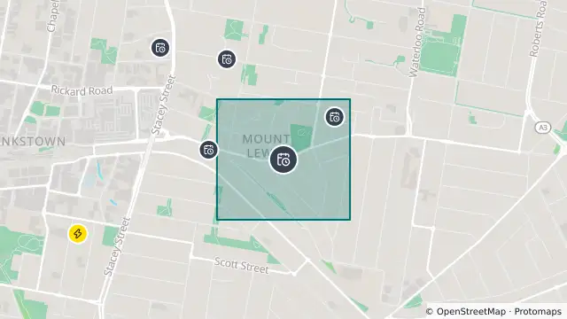 Map of Planned Power Outage — Bankstown, Mount Lewis, Punchbowl and nearby items