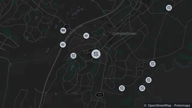 Map of Planned Power Outage — Campbelltown and nearby items