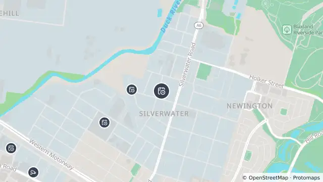 Map of Planned Power Outage — Silverwater and nearby items