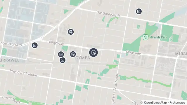 Map of Planned Power Outage — Gymea and nearby items