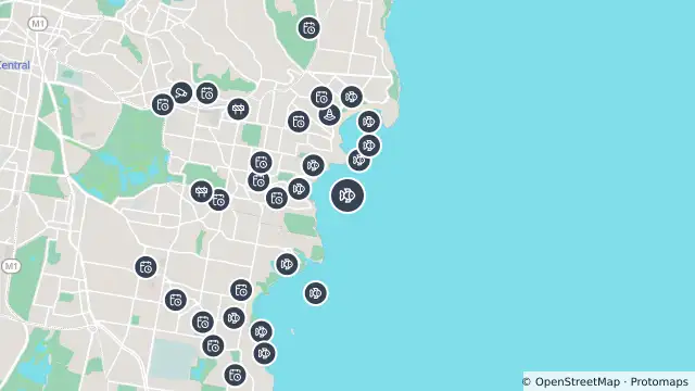 Map of Smart Drumline Location — Tamarama and nearby items
