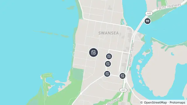 Map of Planned Power Outage — Swansea and nearby items