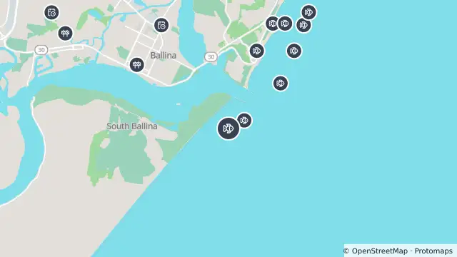Map of Smart Drumline Location — South Ballina and nearby items
