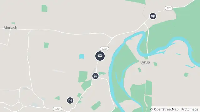 Map of Bitumen — Old Sturt Highway, Monash and nearby items