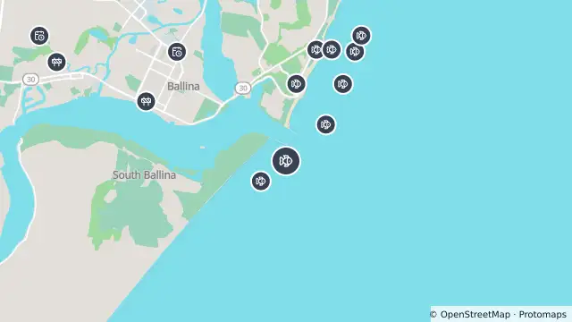 Map of Smart Drumline Location — South Ballina and nearby items
