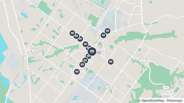 Map of Mowing — Salisbury Highway, Salisbury and nearby items