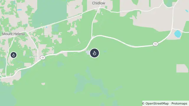 Map of Bushfire — Sawyers Valley, Shire Of Mundaring and nearby items