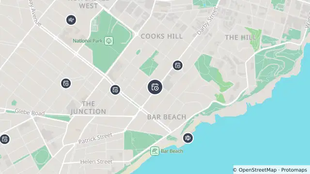 Map of Planned Power Outage — Newcastle and nearby items