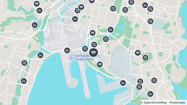 Map of Scheduled Roadwork — Botany Road, Botany and nearby items