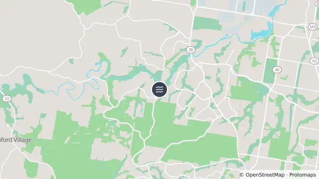 Map of Flooding — Dugandan Road — Bunya and nearby items