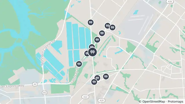 Map of Mowing — Port Wakefield Road, Mawson Lakes and nearby items
