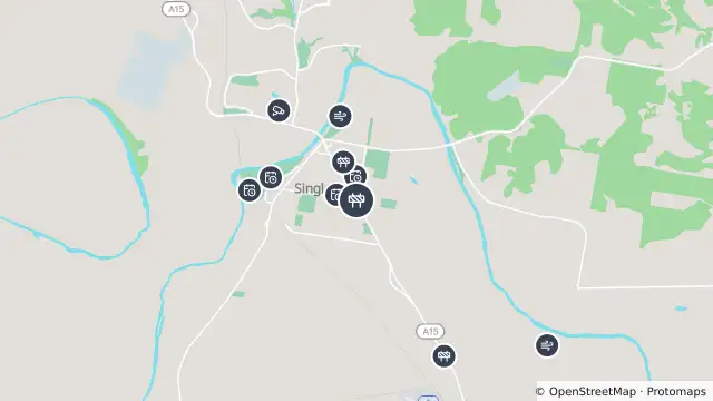 Map of Scheduled Roadwork Intersection Upgrade — New England Highway, Singleton and nearby items