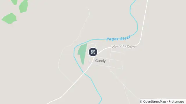 Map of Planned Power Outage — Gundy and nearby items