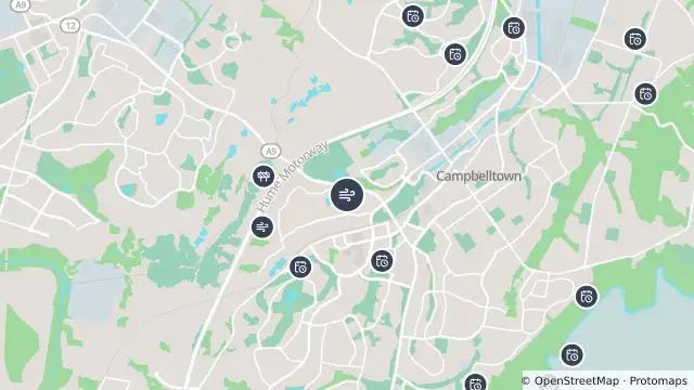 Map of Air Quality — Campbelltown West and nearby items