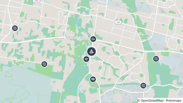 Map of Changed Traffic Conditions Mamre Road Upgrade — Mamre Road, St Clair To Erskine Park and nearby items